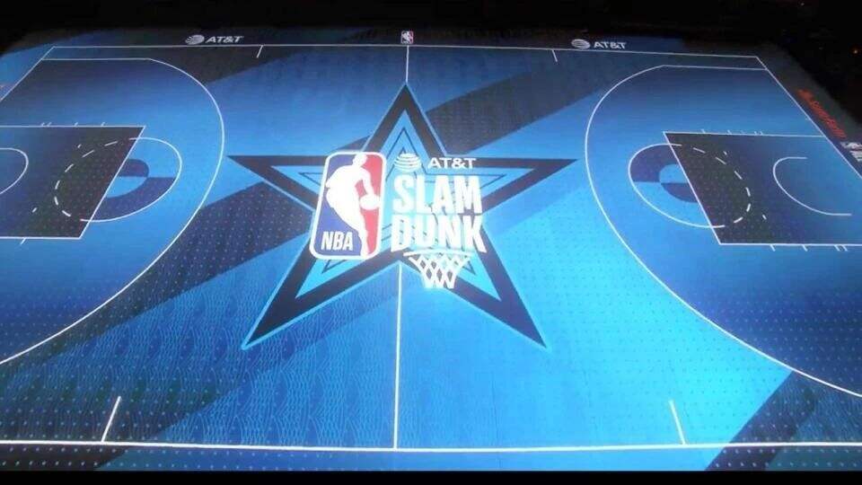 NBA全明星赛首次采用LED地板屏，多宝体育
至真显示闪耀篮球盛宴